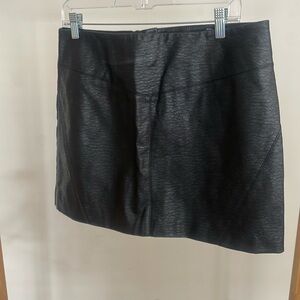 H&M faux leather mini skirt